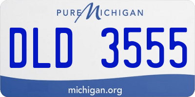MI license plate DLD3555