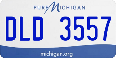 MI license plate DLD3557