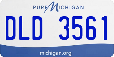 MI license plate DLD3561