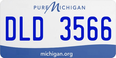 MI license plate DLD3566