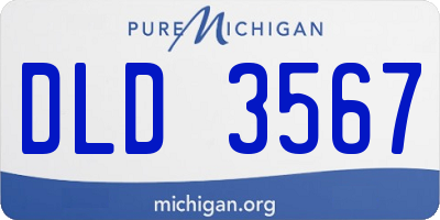 MI license plate DLD3567