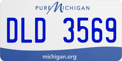 MI license plate DLD3569