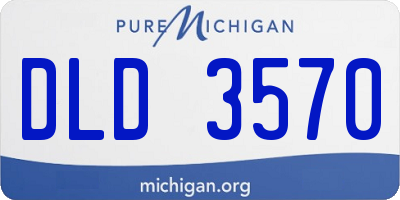 MI license plate DLD3570