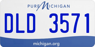 MI license plate DLD3571