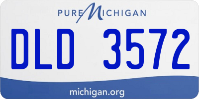 MI license plate DLD3572