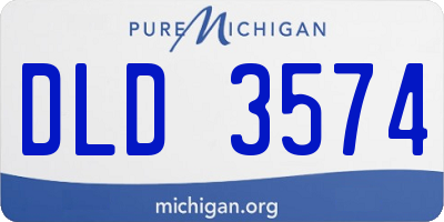 MI license plate DLD3574