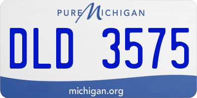 MI license plate DLD3575