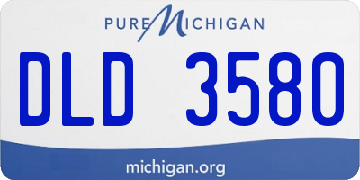 MI license plate DLD3580
