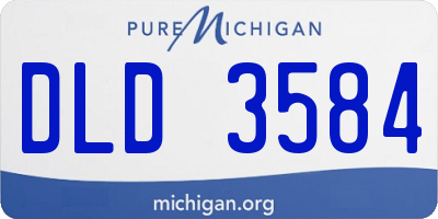 MI license plate DLD3584