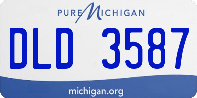 MI license plate DLD3587