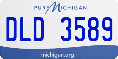 MI license plate DLD3589