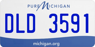 MI license plate DLD3591