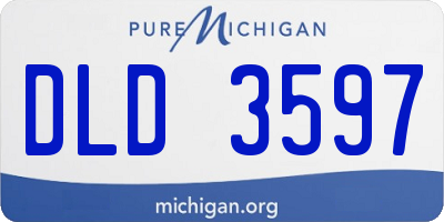 MI license plate DLD3597