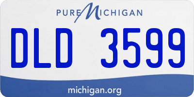 MI license plate DLD3599
