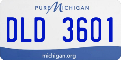 MI license plate DLD3601