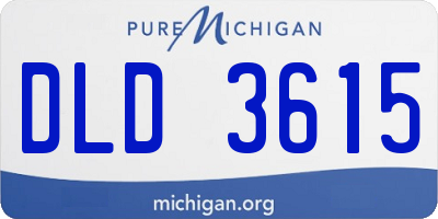 MI license plate DLD3615
