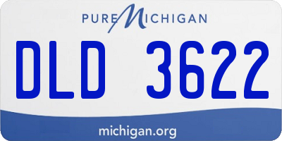 MI license plate DLD3622