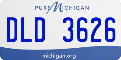 MI license plate DLD3626