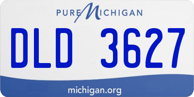 MI license plate DLD3627