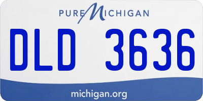 MI license plate DLD3636