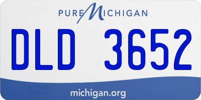 MI license plate DLD3652