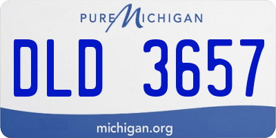 MI license plate DLD3657