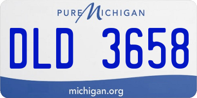 MI license plate DLD3658