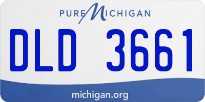 MI license plate DLD3661