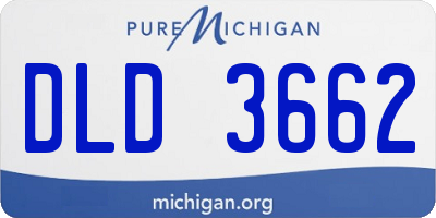 MI license plate DLD3662
