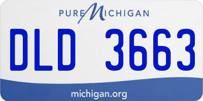 MI license plate DLD3663