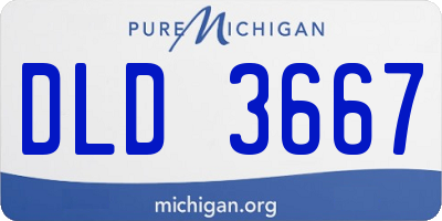 MI license plate DLD3667