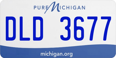 MI license plate DLD3677