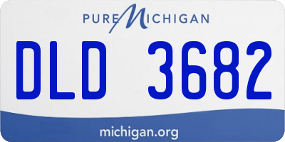 MI license plate DLD3682