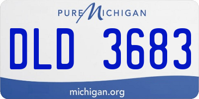 MI license plate DLD3683