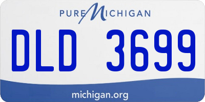 MI license plate DLD3699