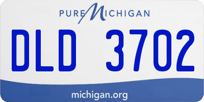 MI license plate DLD3702