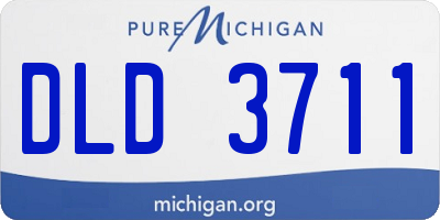 MI license plate DLD3711