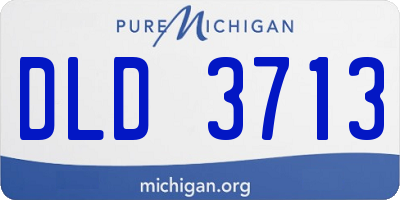 MI license plate DLD3713