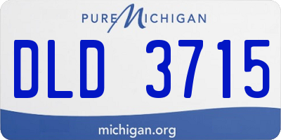 MI license plate DLD3715