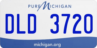 MI license plate DLD3720