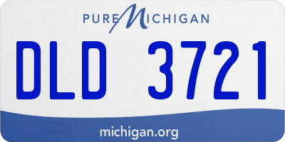 MI license plate DLD3721