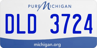 MI license plate DLD3724