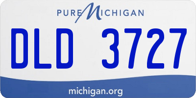 MI license plate DLD3727