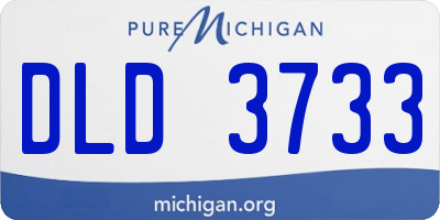 MI license plate DLD3733