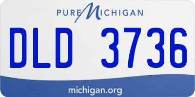 MI license plate DLD3736