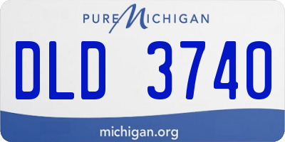 MI license plate DLD3740