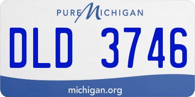 MI license plate DLD3746