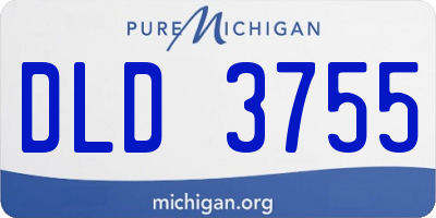 MI license plate DLD3755