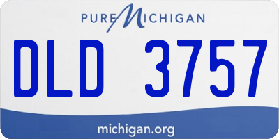 MI license plate DLD3757