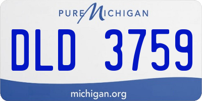 MI license plate DLD3759